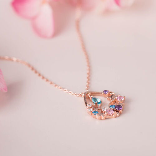 Jeulia Wonderful Lamp Sterling Silver Necklace