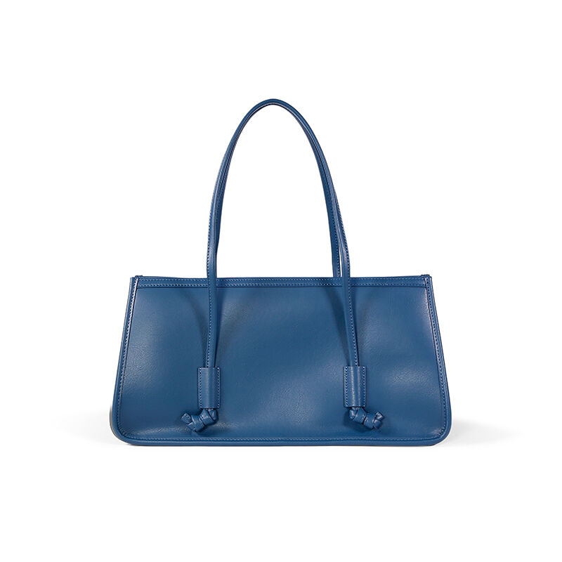 Jeulia Double Handle Handbag Baguette Genuine Leather Shoulder Bag