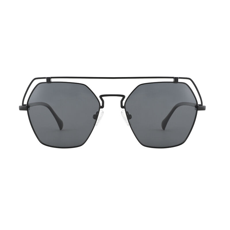 جوليا نظارة شمسية أفياتور باللون الأسود والرمادي للجنسين