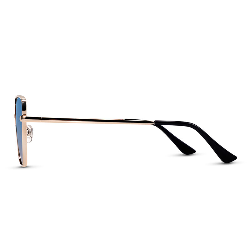Jeulia "Flutter"  Damskie spolaryzowane okulary przeciwsłoneczne kocie oko niebiesko-fioletowe gradientowe