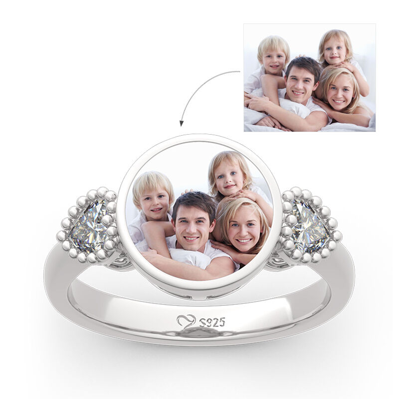thumbnail image 2 of Handmade Solid Sterling Silver Personalised Proposal Ring – Marry Me Band – 3mm 2 of 6
