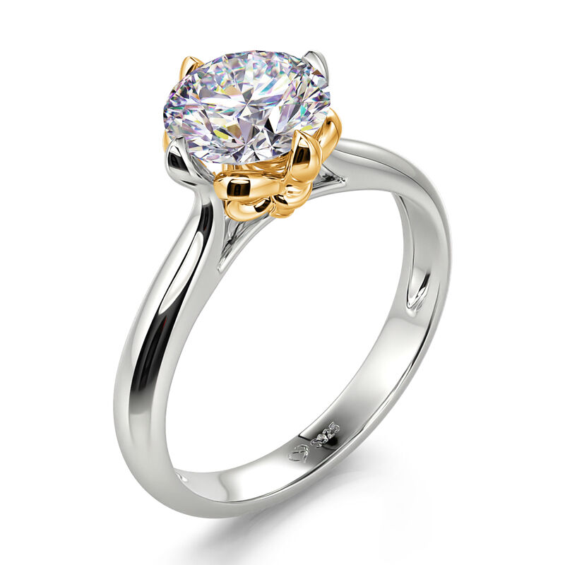 جوليا خاتم الفضة الإسترليني بتصميم قزحية "رسول الحب"