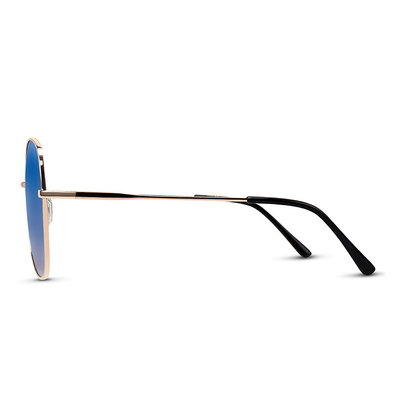 Jeulia "Piknik wiosenny"  Damskie spolaryzowane okulary przeciwsłoneczne Butterfly niebiesko-fioletowy