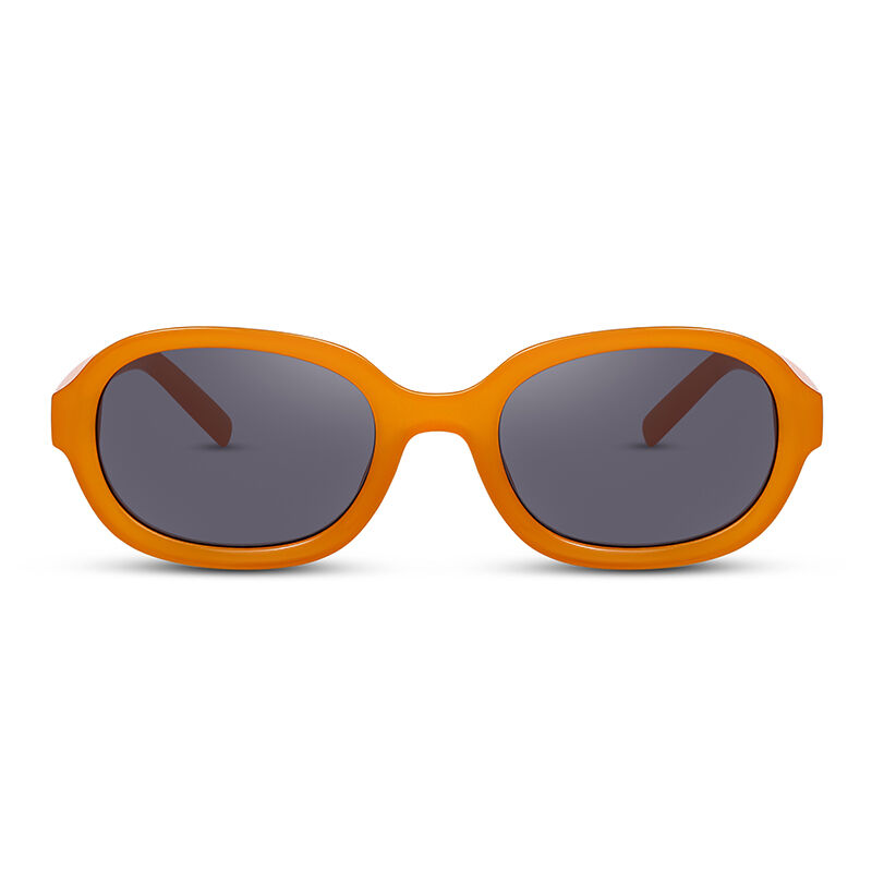 جوليا نظارة شمسية بيضاوية برتقالية رمادية للجنسين