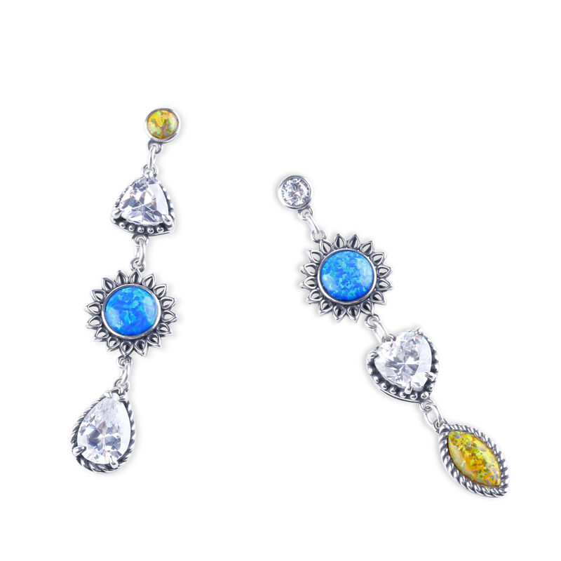 Jeulia Love at First Sight Opal Earrings