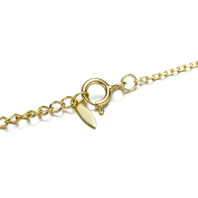 Jeulia “Hidden Treasure" Dainty Seashell Sterling Silver Necklace