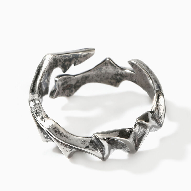 جوليا خاتم مفتوح "لهب التنين" من الفضة الإسترليني