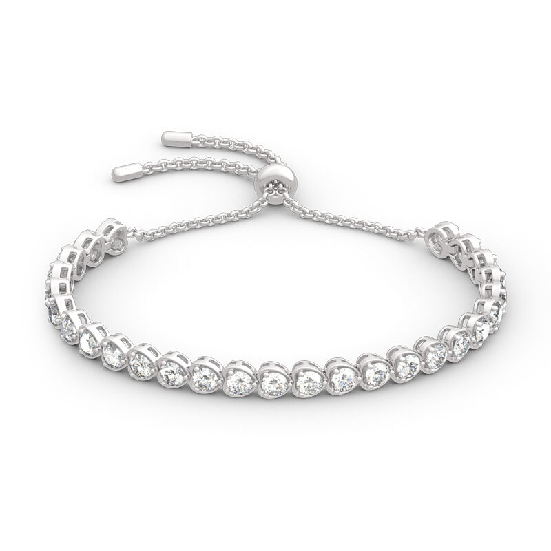 Jeulia "Always in My Heart" Sterling Silber Armband