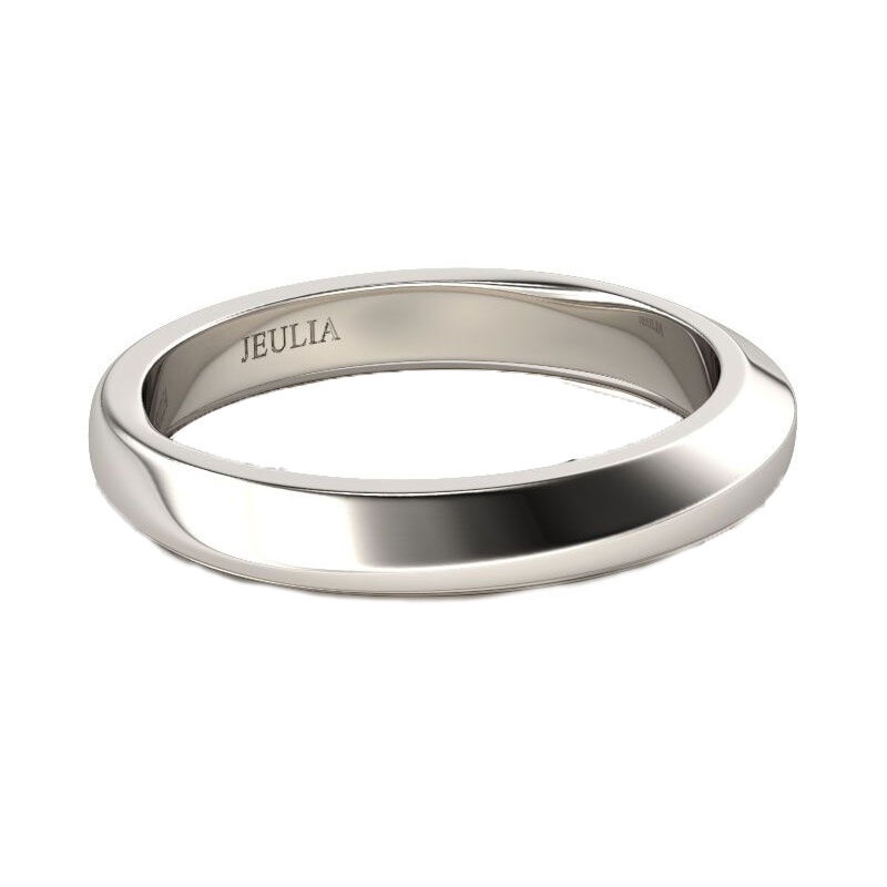 Jeulia Simple Sterling Silver Men's Band