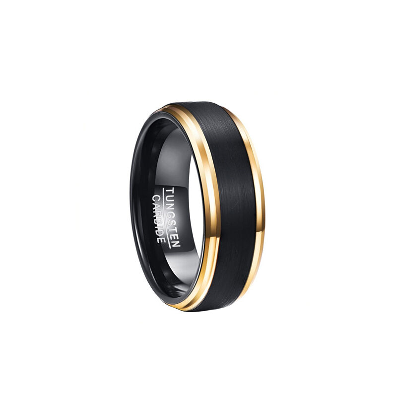 Jeulia Two Tone Matte Tungsten Steel Men's Band