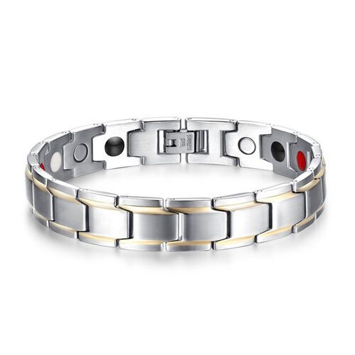Jeulia Magnetic Men's Bracelet in Titanium Steel（21cm） - Jeulia Jewelry