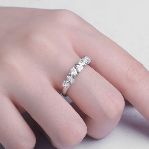 Jeulia Classic Heart Cut Sterling Silver Ring