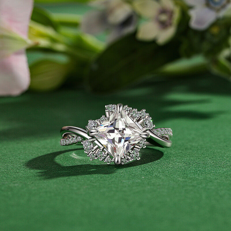 Jeulia Olivetta Bague de Fiançailles Princesse Torcée