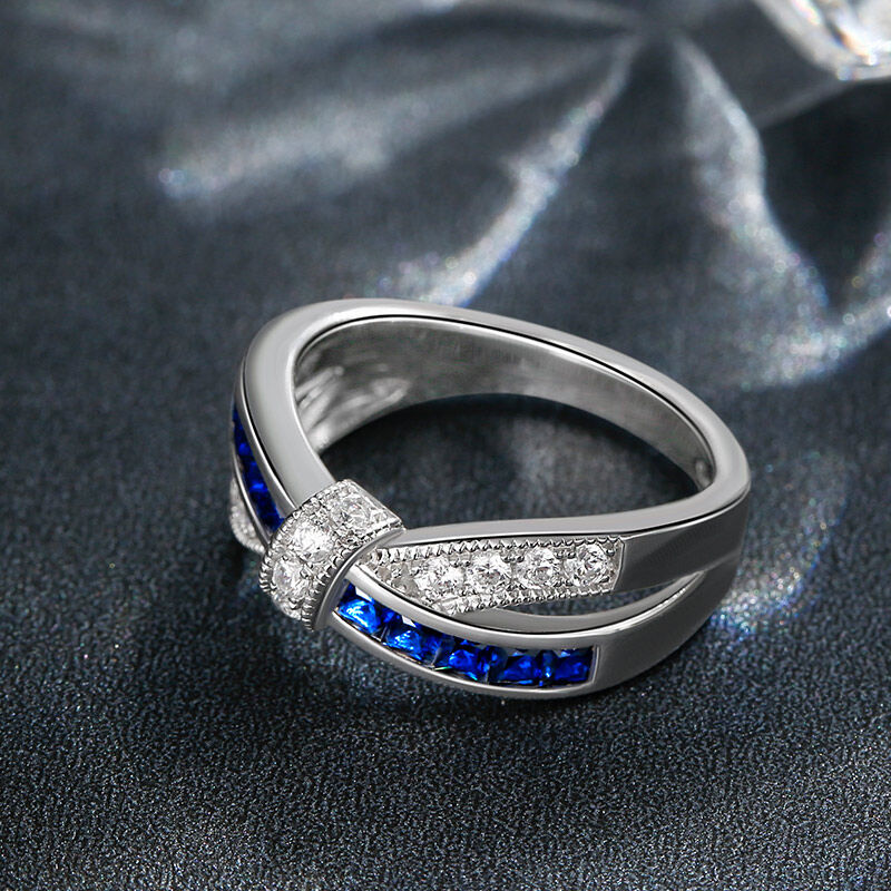 جوليا خاتم الفضة الإسترليني متشابك النسايئة
