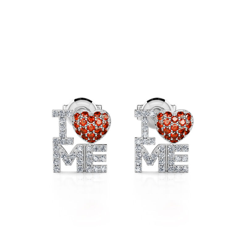 Jeulia "I Love Me" smyckeset med rundslipad pärla i sterlingsilver