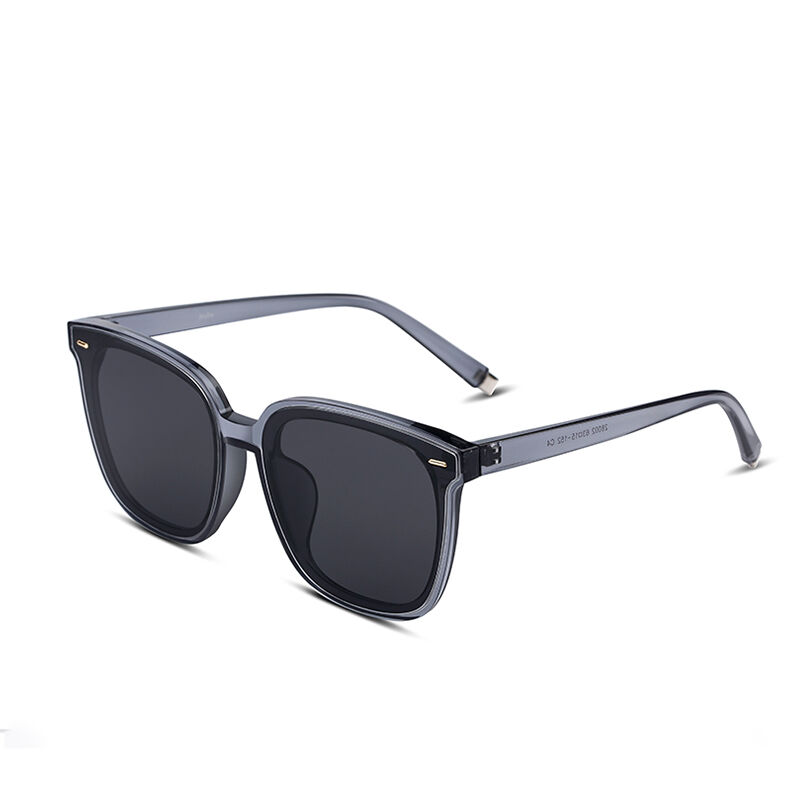 Jeulia "Spotlight" Square Grey Polarized Unisex Sunglasses
