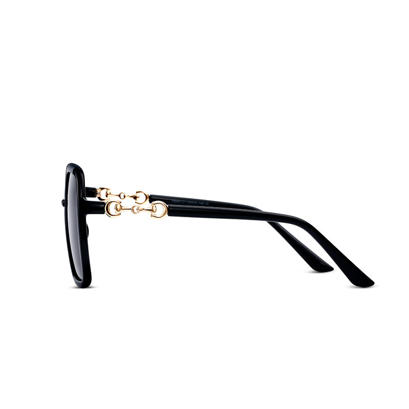 Jeulia "Lowkey Luxury" Geometriska Grå Polariserade Solglasögon för Kvinnor
