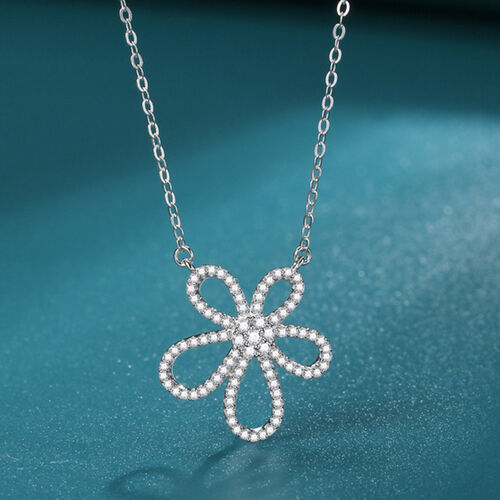 Jeulia "Irresistible Beauty" Flower Sterling Silver Jewelry Set
