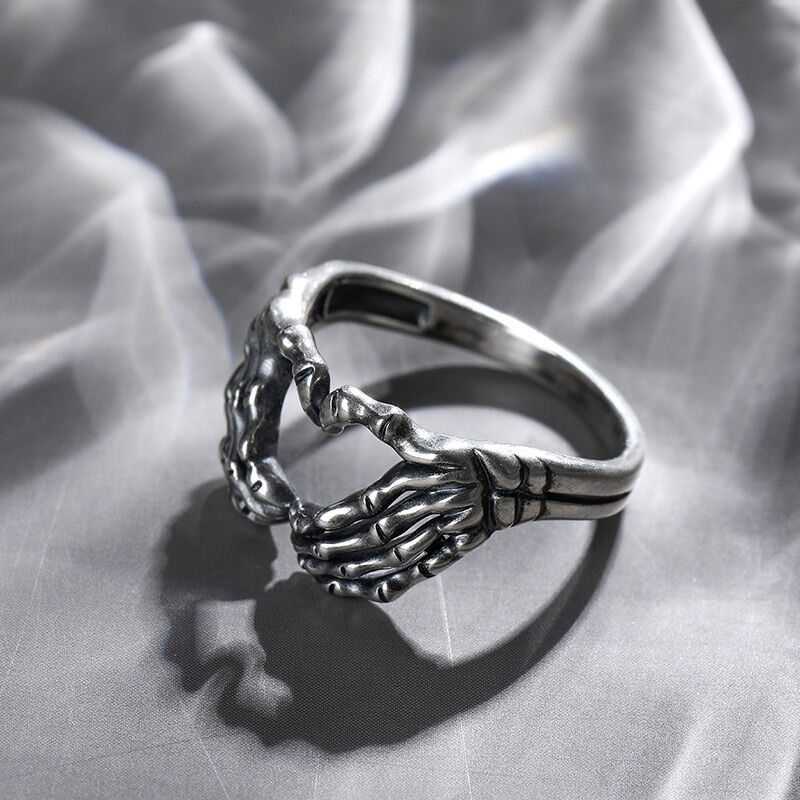 جوليا خاتم كلاداغ من الفضة الإسترليني "الولاء والحب" للرجال