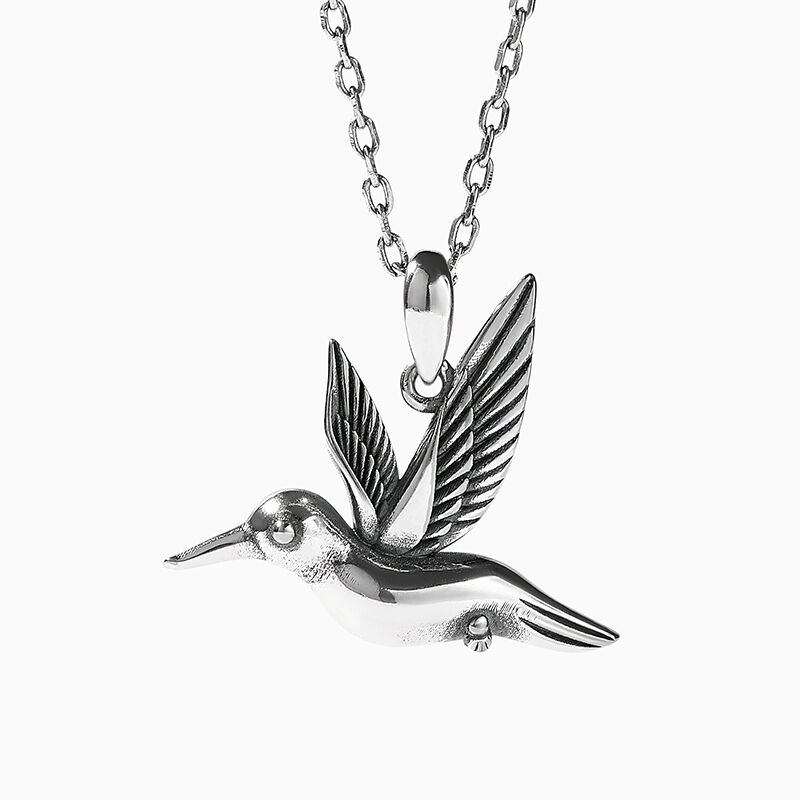 Jeulia "Kolibri im Flug" Sterling Silber Halskette