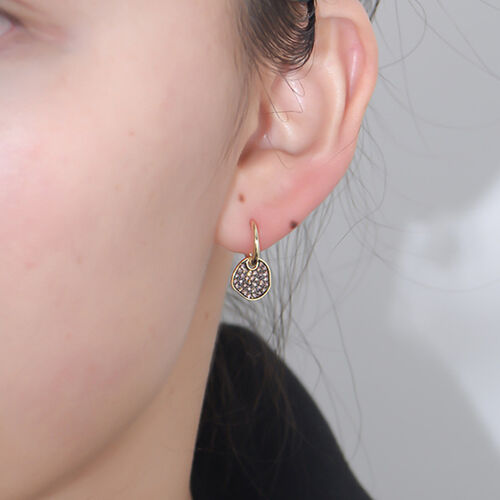 Jeulia Irregular Circle Sterling Silver Drop Earrings