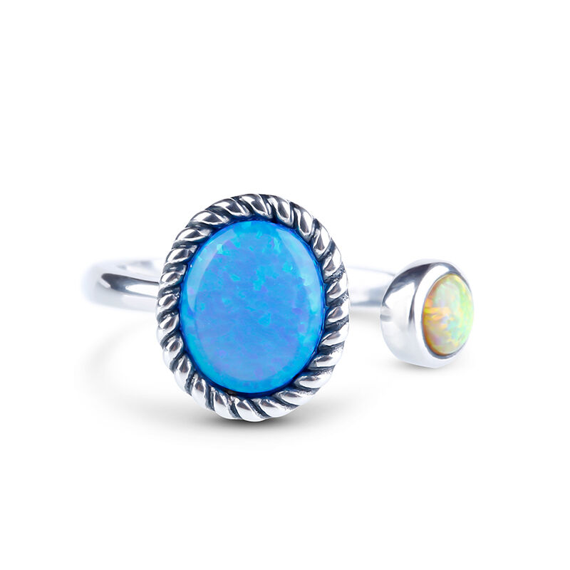 Jeulia Be Together Opal Ring