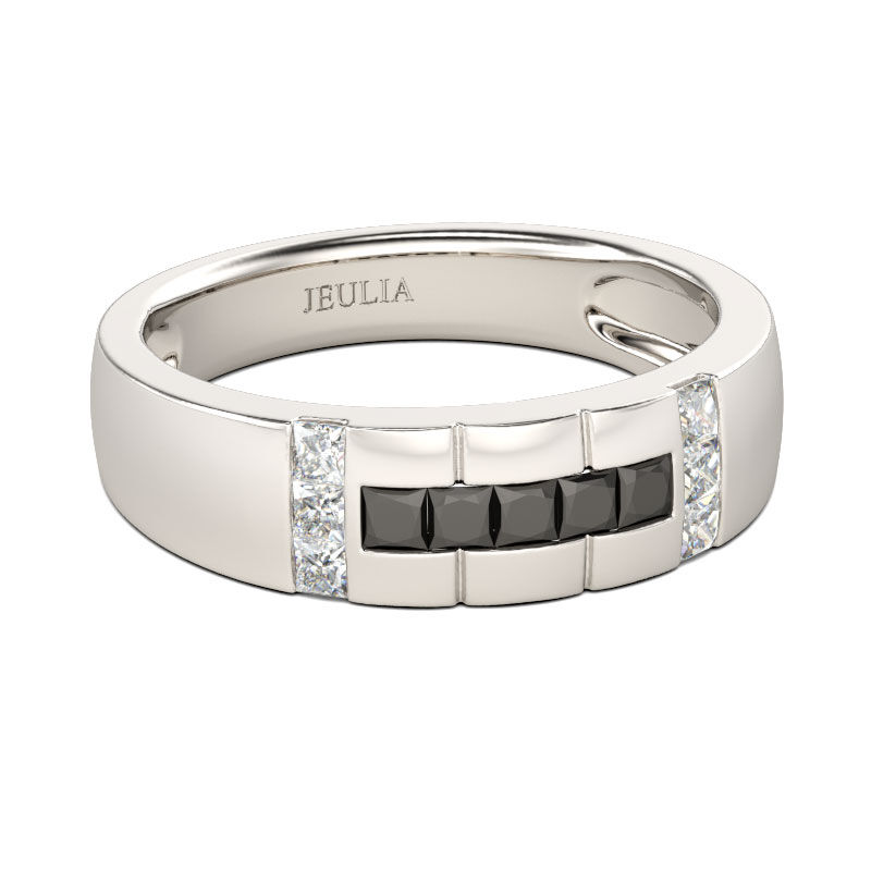 Jeulia Simple Princess Cut Sterling Silver Herrband