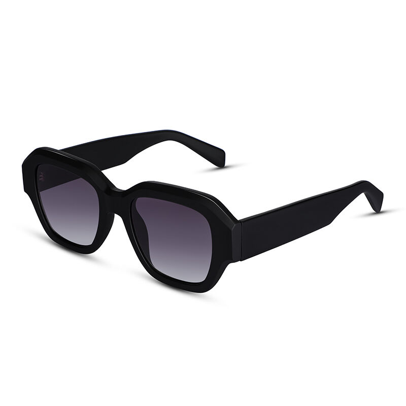 جوليا نظارة شمسية مربعة سوداء ورمادية متدرجة للجنسين