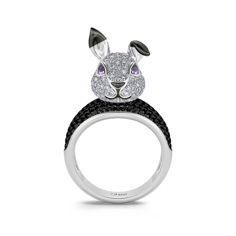 Jeulia "Lucky Rabbit" Sterling Silver Ring