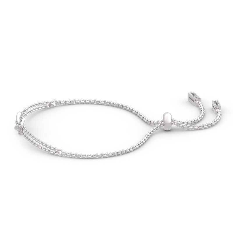 Jeulia Infinity Love Sterling Silver Bracelet