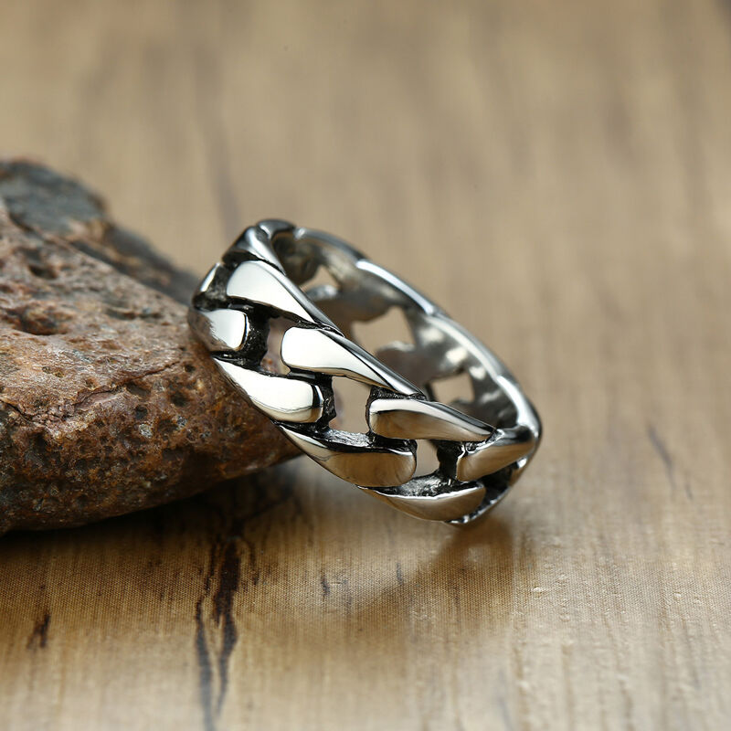 جوليا خاتم رجالي سلسلة تصميم الفولاذ المقاوم