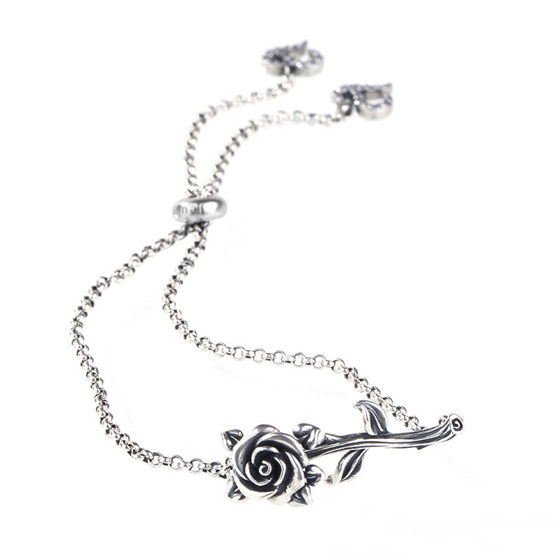 Heart Leaves Rose Branch -armband