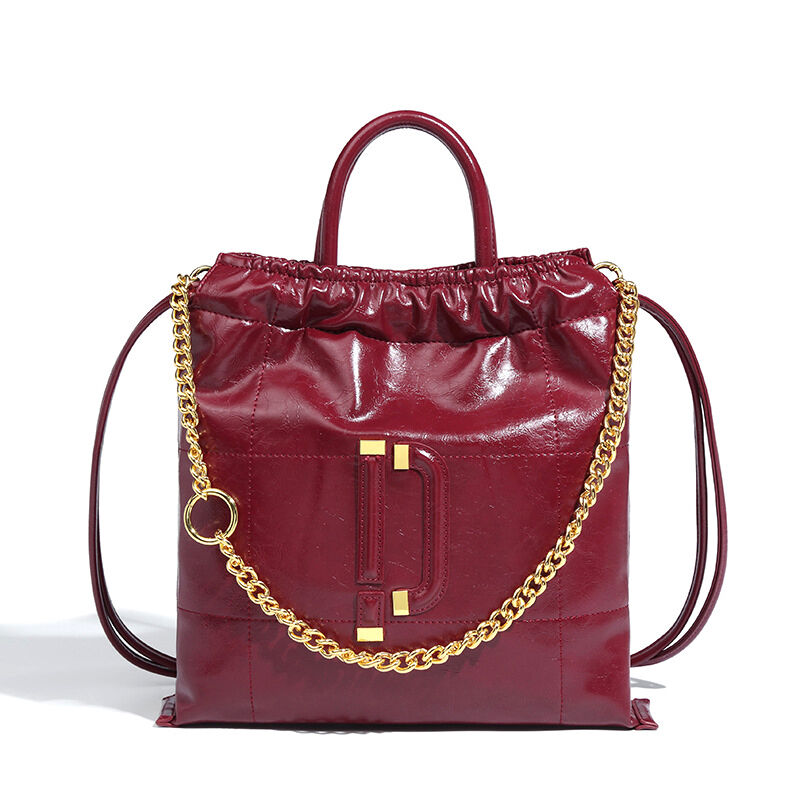 جوليا حقيبة تسوق حقيبة كتف كلاسيكية بسلسلة حقيبة يد مبطنة
