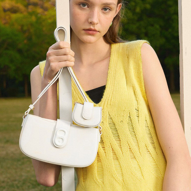 Jeulia Baguette Bag Shoulder Bag with Pouch