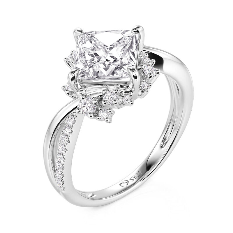 Jeulia Olivetta Bague de Fiançailles Princesse Torcée