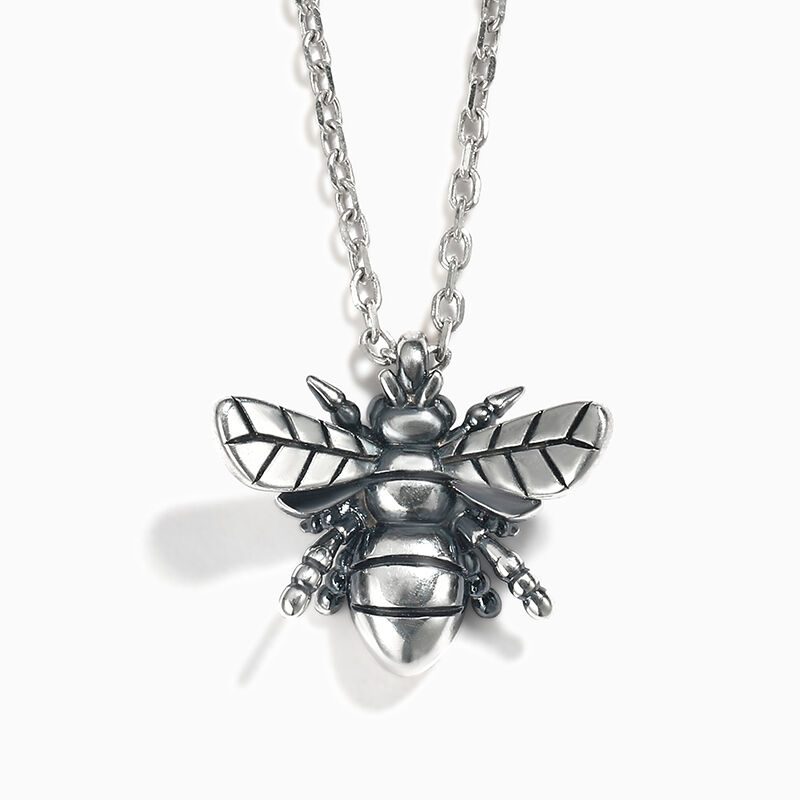 Jeulia "Widow Spider" Sterling Silver Necklace