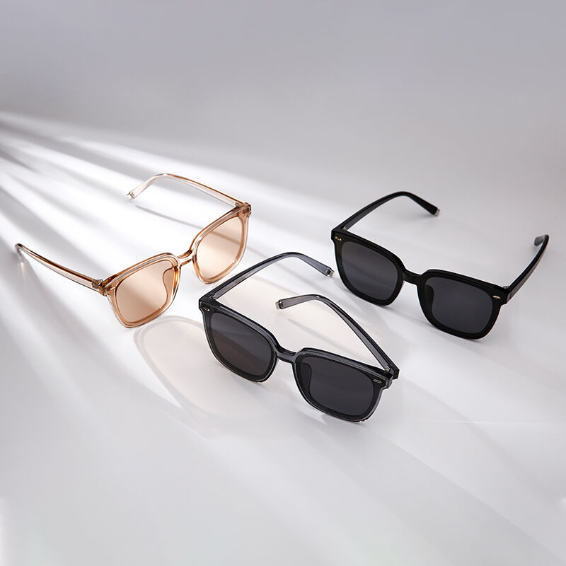 Jeulia "Spotlight" Okulary przeciwsłoneczne Square Grey Polarized Unisex