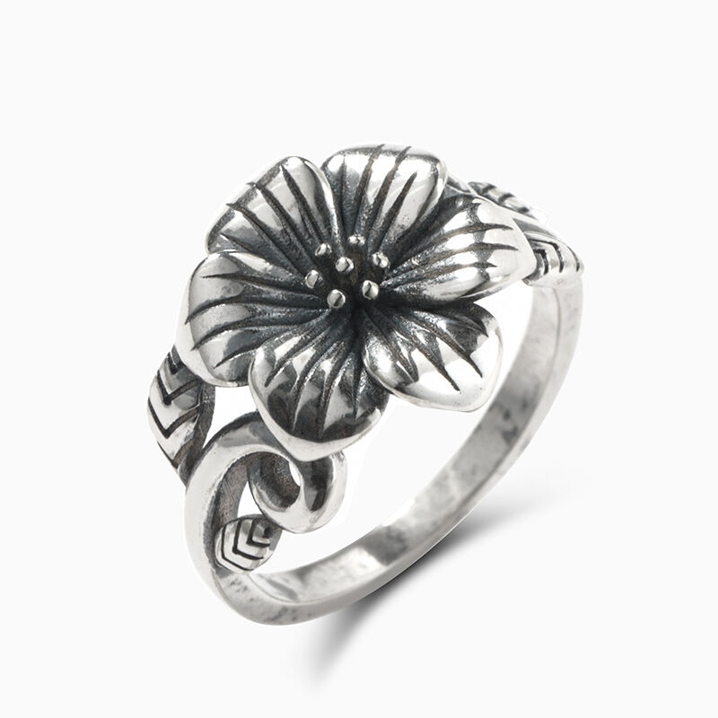 Jeulia "Exotic Flower" sterling silverring