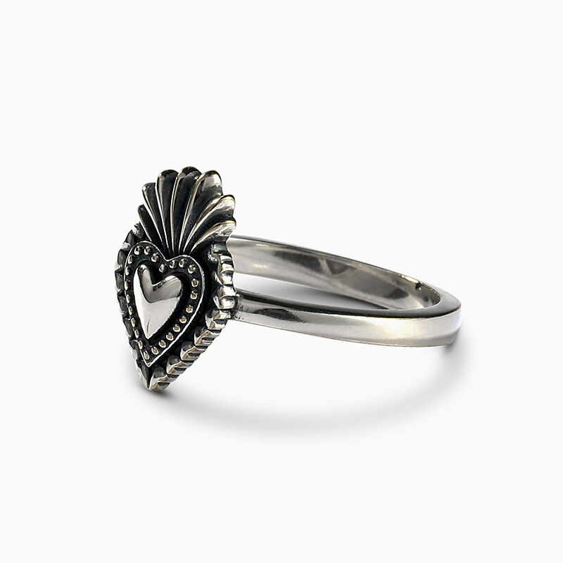 Jeulia "Sacred Heart" Sterling Silver Ring