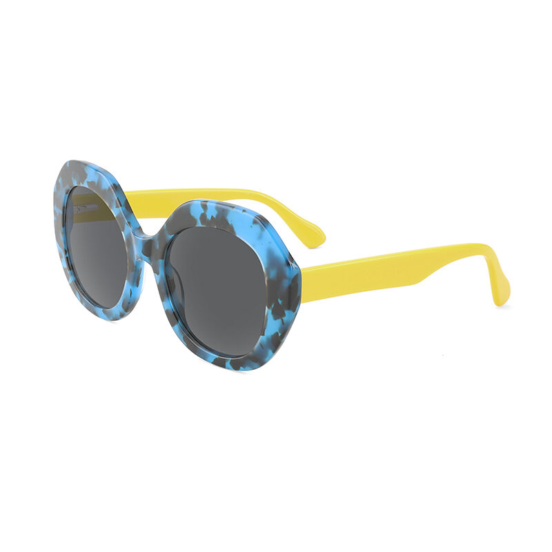 Jeulia "Party Queen" Cat Eye Blue Tortoise Polarized Unisex Sunglasses