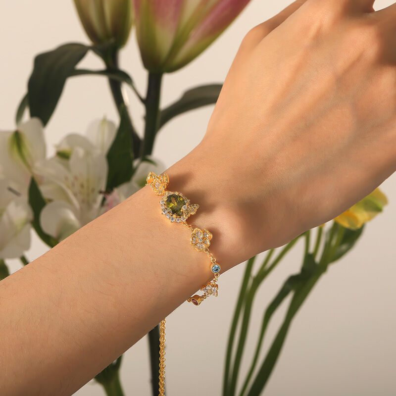 Jeulia Midsummer Night Fjärilsblomma Armband
