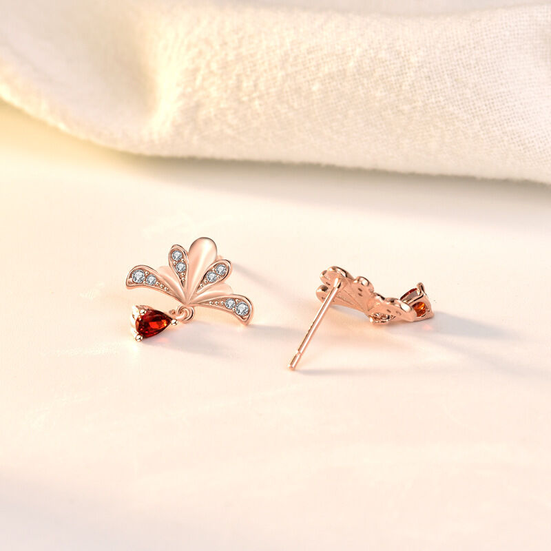 Jeulia Firework Pear Cut Sterling Silver Drop Earrings