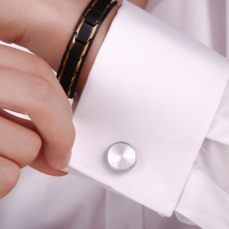 Jeulia Timepiece Design Copper Men's Cufflinks