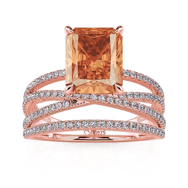 Jeulia Crossover Stellar Orbit Inspired Radiant Cut Engagement Ring