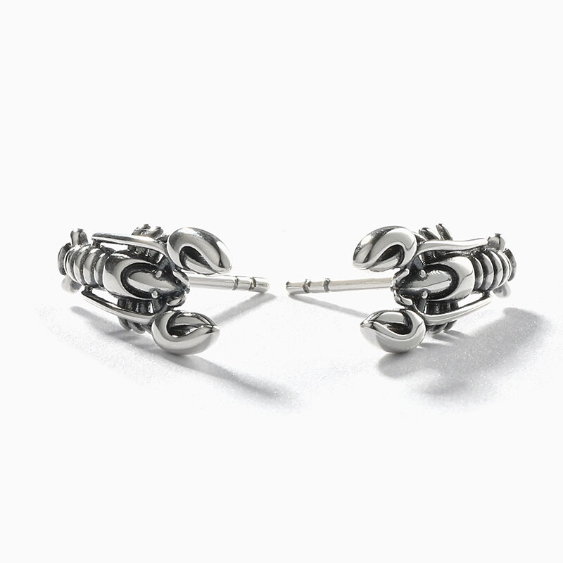 Jeulia Lobster Design Sterling Silver Earrings