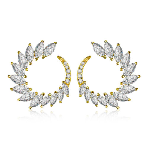 Jeulia Classic Marquise Cut Sterling Silver Earrings