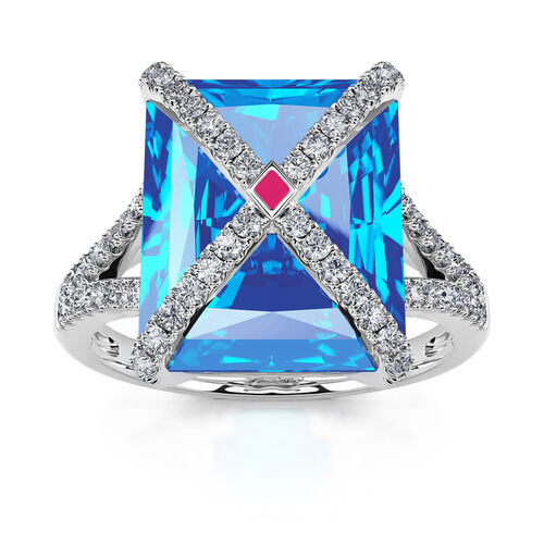 Jeulia Ruby Rings Jeulia