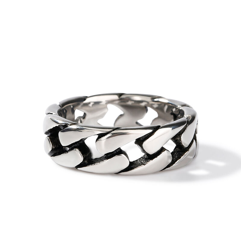 جوليا خاتم رجالي سلسلة تصميم الفولاذ المقاوم