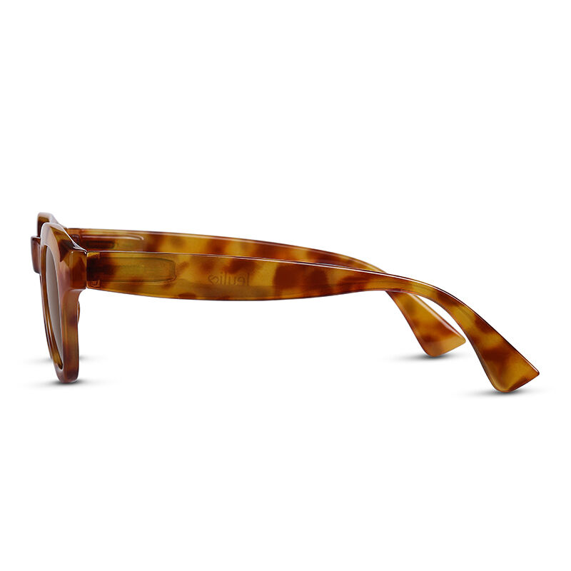 Jeulia Gafas de sol cuadradas de color tortuga/marrón para mujer