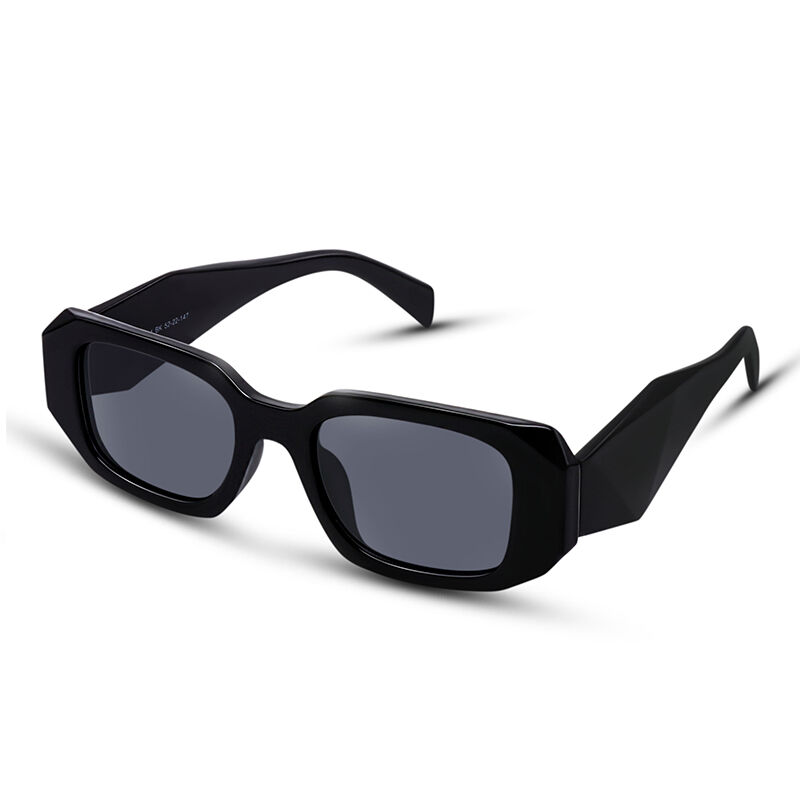 جوليا نظارة شمسية مستطيلة الشكل باللون الأسود أو الرمادي للجنسين